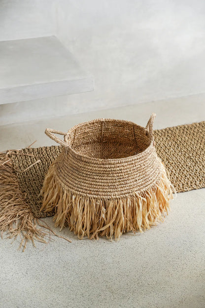 Cesta Raffia Deluxe - Natural - M - Rikih