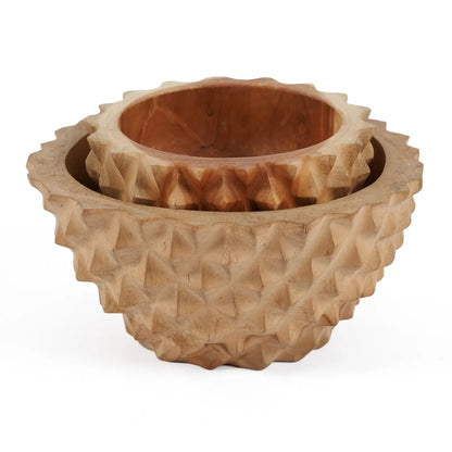 El Cuenco Teak Root Durian - M