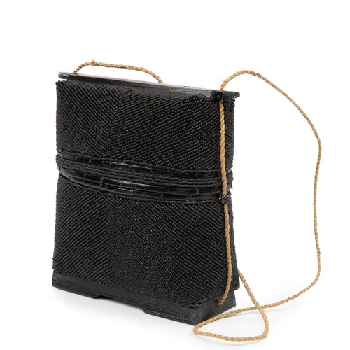 Beaded Treasure Box - Black