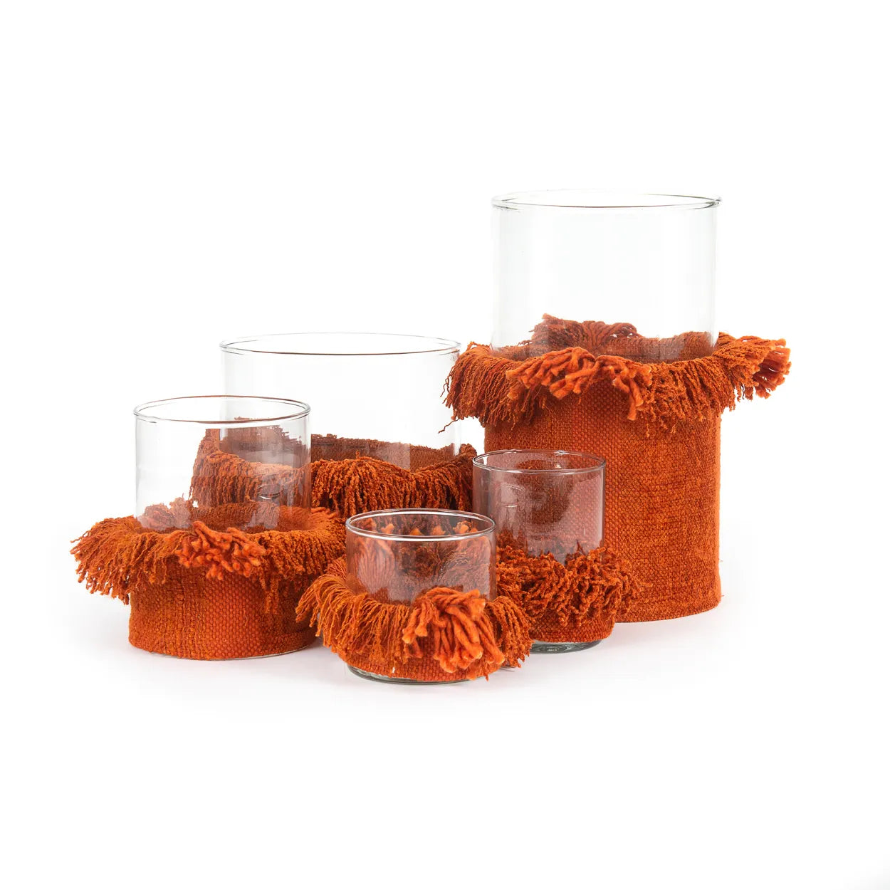 The Oh My Gee Candle Holder - Rust Velvet - S