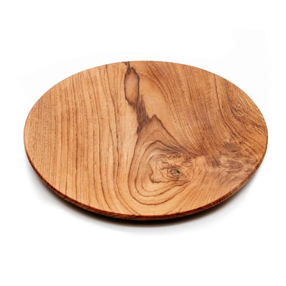 Plato Redondo Teak Root - L