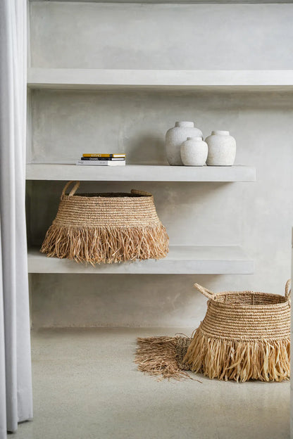 Cesta Raffia Deluxe - Natural - M - Rikih