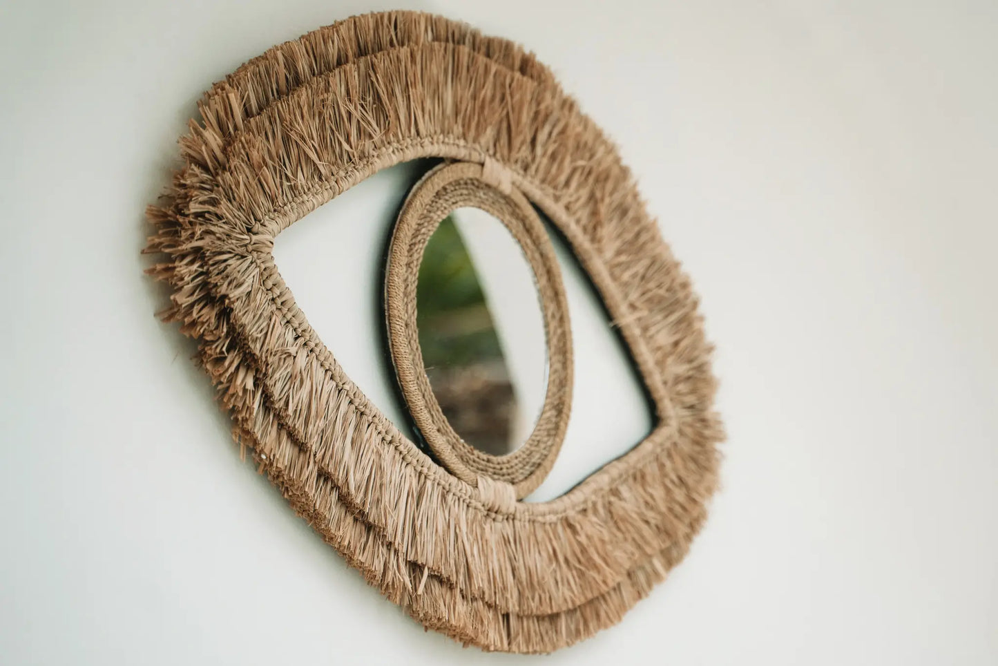 El Espejo Raffia Eye - Natural - M